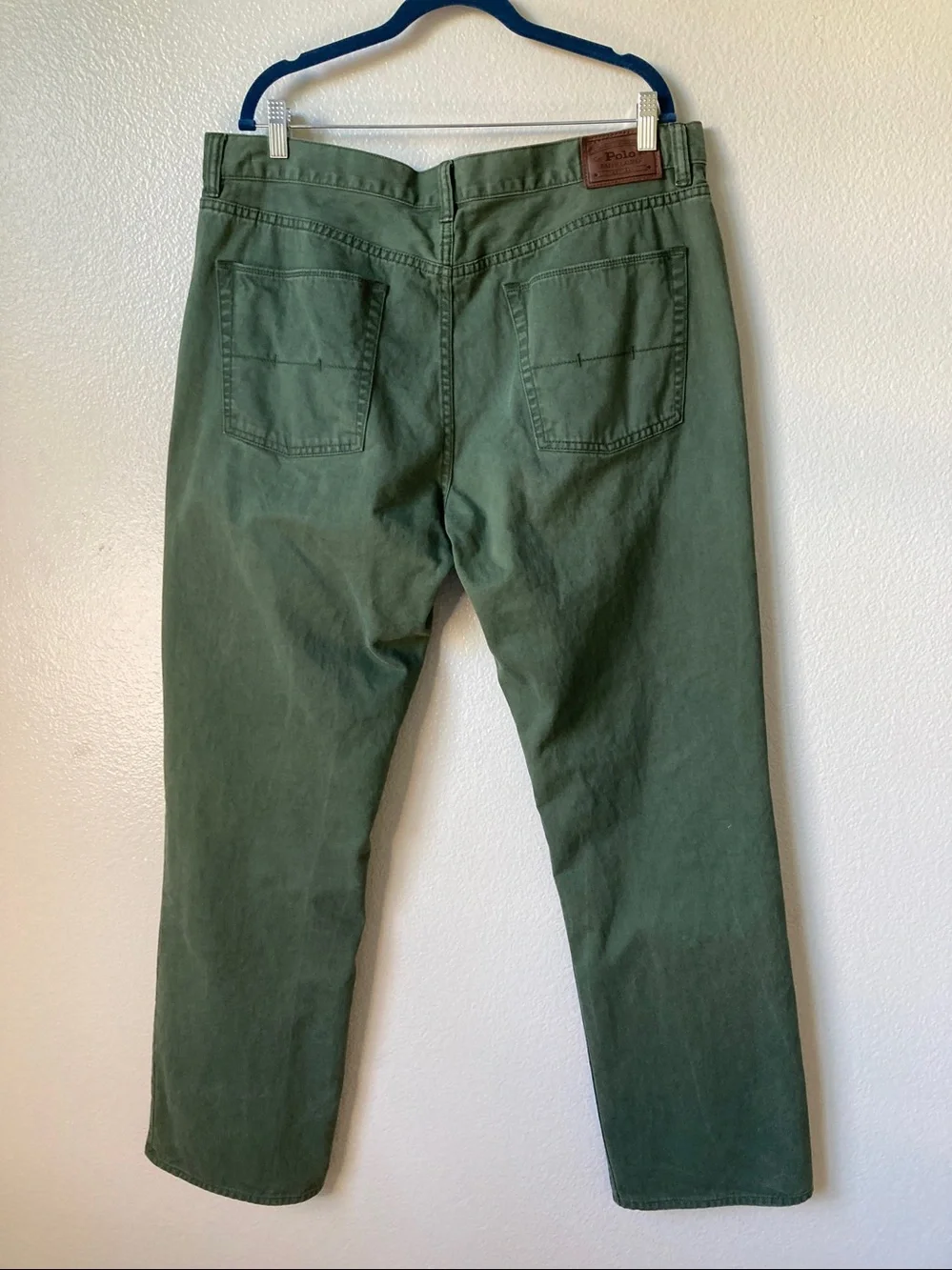 Polo Ralph Lauren Authentic Dungarees Cotton 650 Straight Pants Olive 38/32